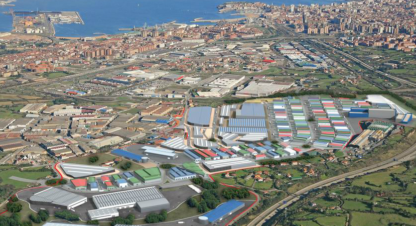 Área industrial de Lloreda, en Gijón. Sogepsa